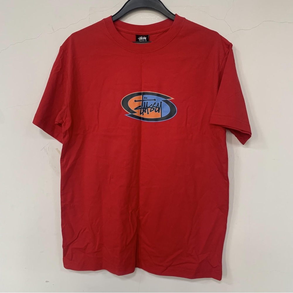 Stussy red short-sleeved T-shirt